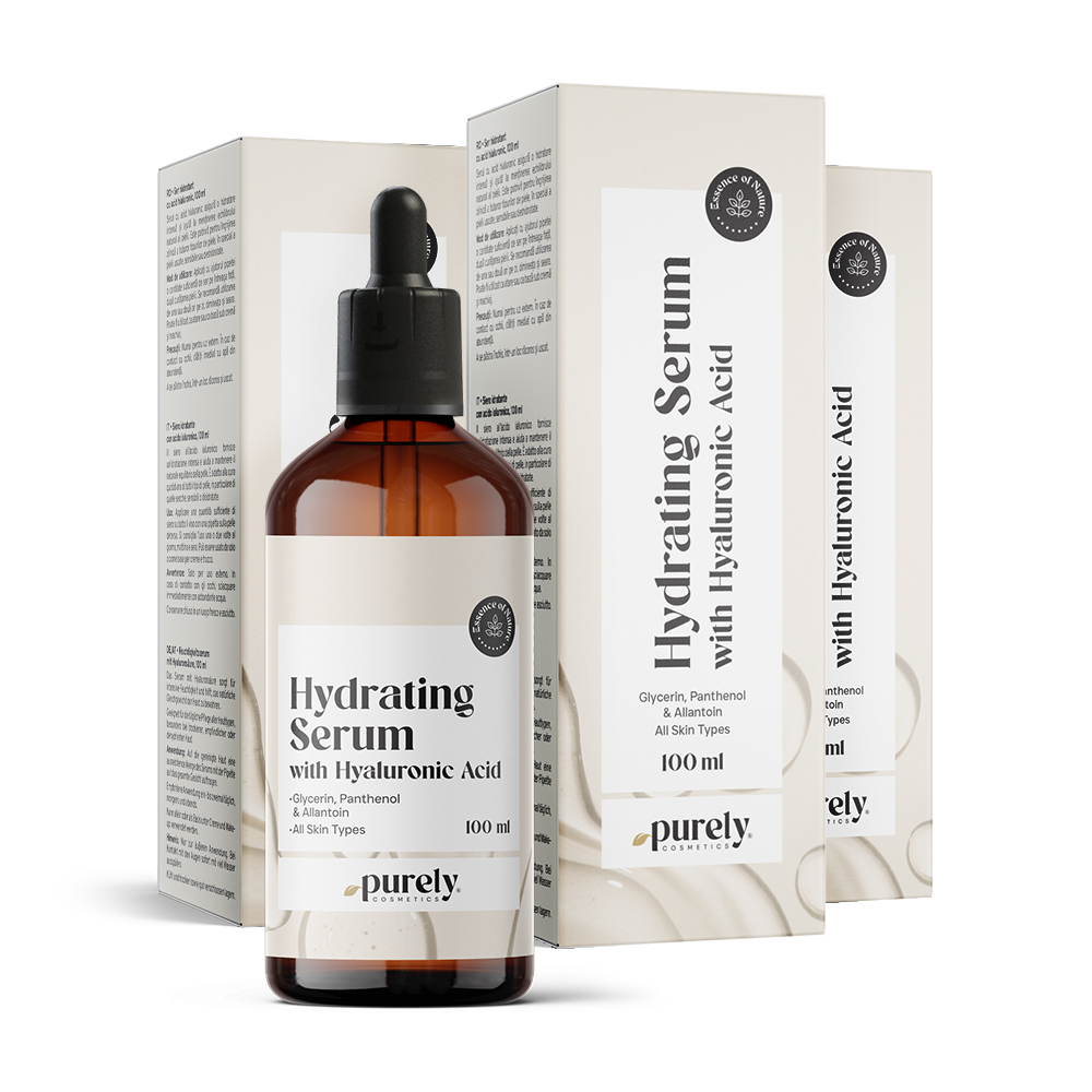 Serum hidratant cu acid hialuronic.