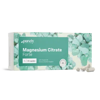 Magneziu citrat Forte + vitamina B6, 60 de capsule