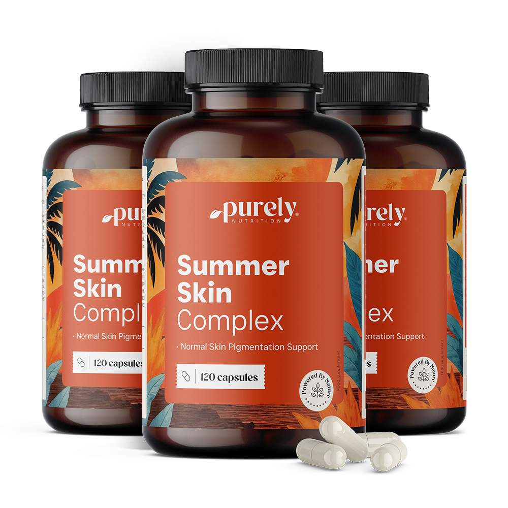 3x Summer Skin Complex – formulă cu 10 ingrediente active, total 360 de capsule