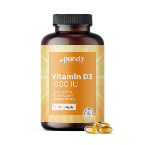 Vitamina D3 1000 UI, 180 de capsule moi